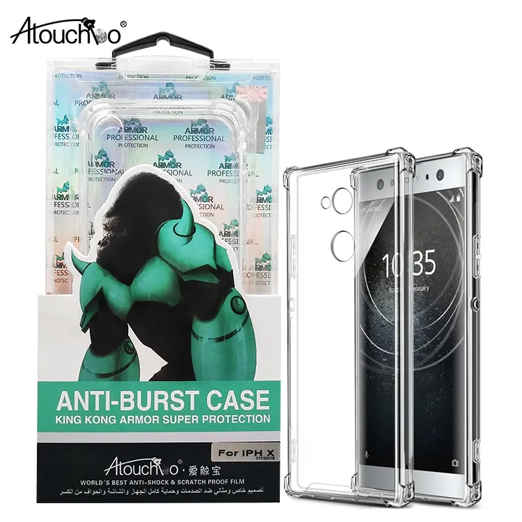 ATOUCHBO-funda transparente antigolpes para teléfono móvil, carcasa protectora de TPU suave para Sony Xperia XA2 XA1 Ultra XA C6 XZ