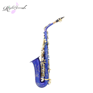 Yüksek kalite mavi renk alto saksafon - Product Image 3