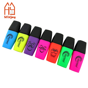 School &amp; Office Supply Mini <strong>Chisel</strong>-Tip Assorted Colors <strong>Highlighter</strong> Pen Quick-dry Fine Text Custom Logo <strong>Marker</strong> for Books, Notes