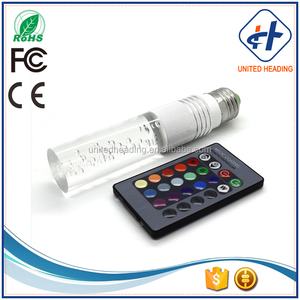 E27 3W <strong>RGB</strong> 16 Color Changing IR Remote Control Crystal <strong>LED</strong> Bulb