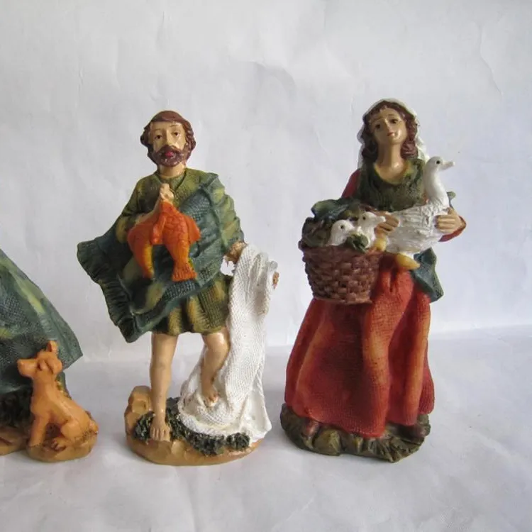 Set Nativitas Dekoratif Polyresin, Set Nativity Poliresin