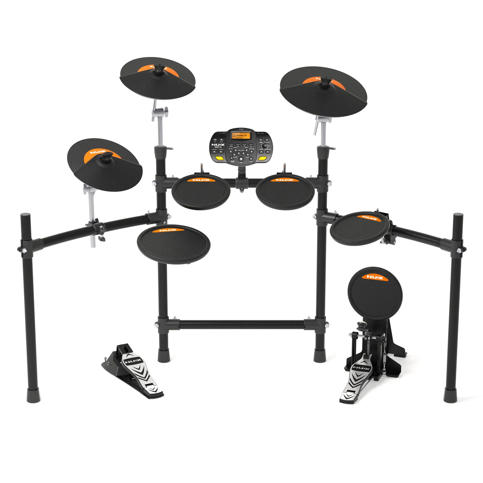 Elettrico drum set con due pedali tamburi a percussione acustica drum set