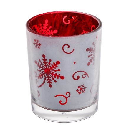DIY frosted candle cup transparent candle holder empty cup wooden lid candle jar glass container