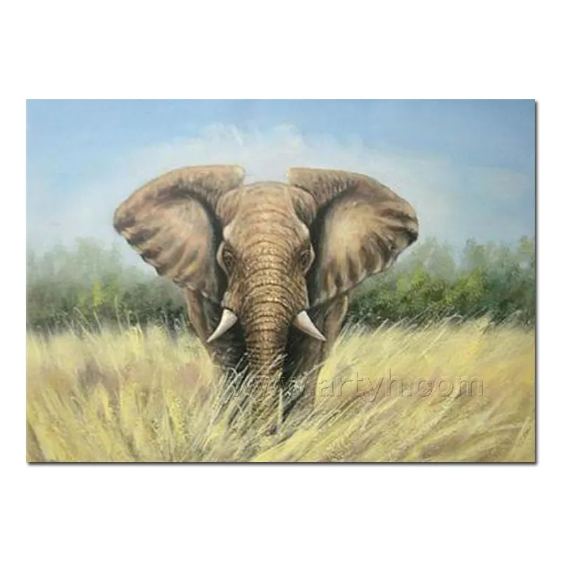 Популярный дизайн художественной живописи слон