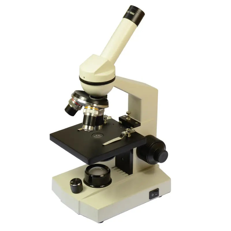 Monocular microscopio biológico con diapositivas 40X-400X para laboratorio educativo estudiante experimento Mircoscopes biológica