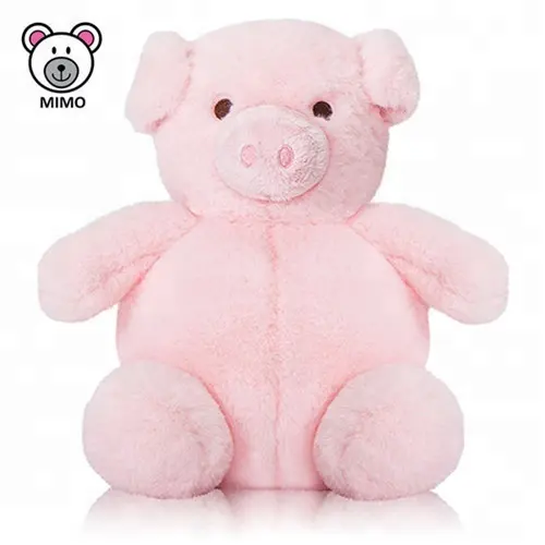 Brinquedo de pelúcia macia para crianças, bonito, rosa, porco, presente para crianças, logotipo personalizado, desenhos animados, bonito, fazenda, animal, porco, pelúcia