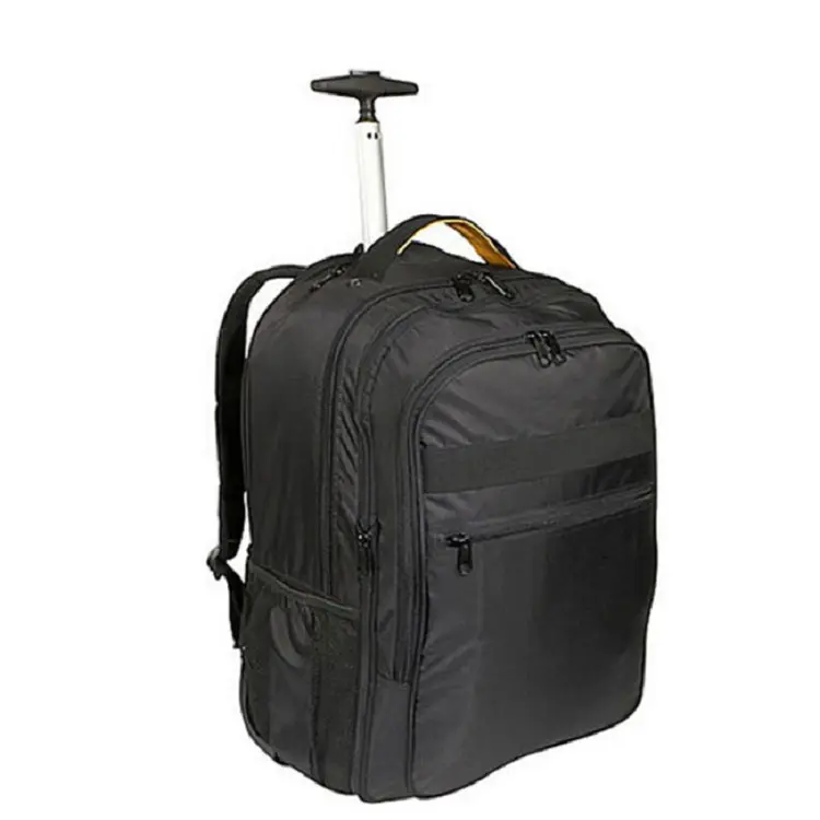 Деловой рюкзак на колесиках для ноутбука для мужчин и женщин, уличная школьная сумка-тележка, чемодан на колесиках