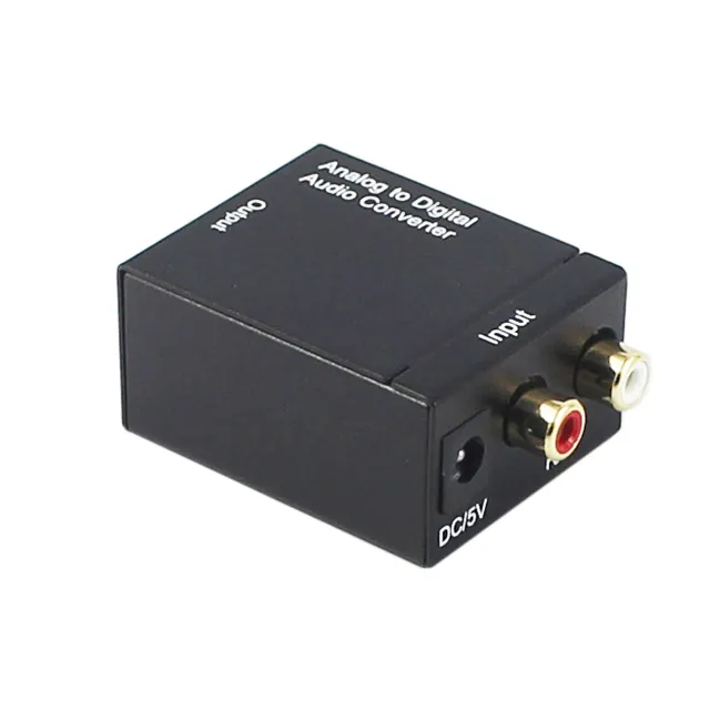 Boîte de convertisseur Audio analogique RCA vers numérique toslink, appareil de haute qualité, fourniture en usine,