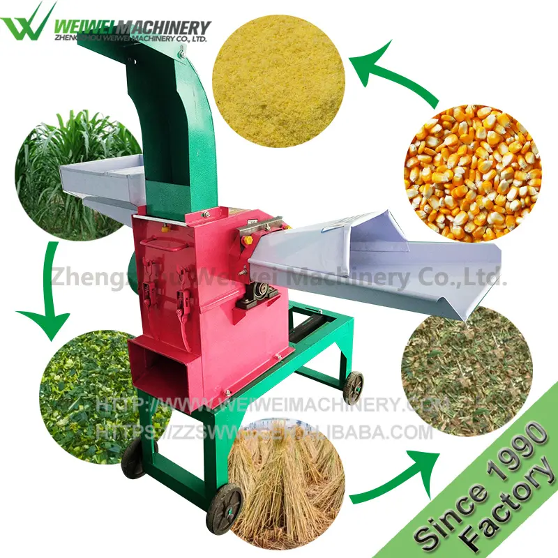 Weiwei mangimi frantoio e grinder taglierina pula agricole erba macchina taglierina pula per la lavorazione dei mangimi