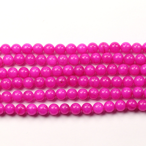 Factory Wholesale Hot <strong>Pink</strong> <strong>Jade</strong> Gemstone Beads - Product Image 2