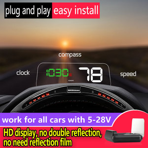 Espejo de coche T900 con pantalla hud tpms, navegación GPS, reloj de velocidad para accesorios de coche, nuevo diseño, 2022 - Product Image 4