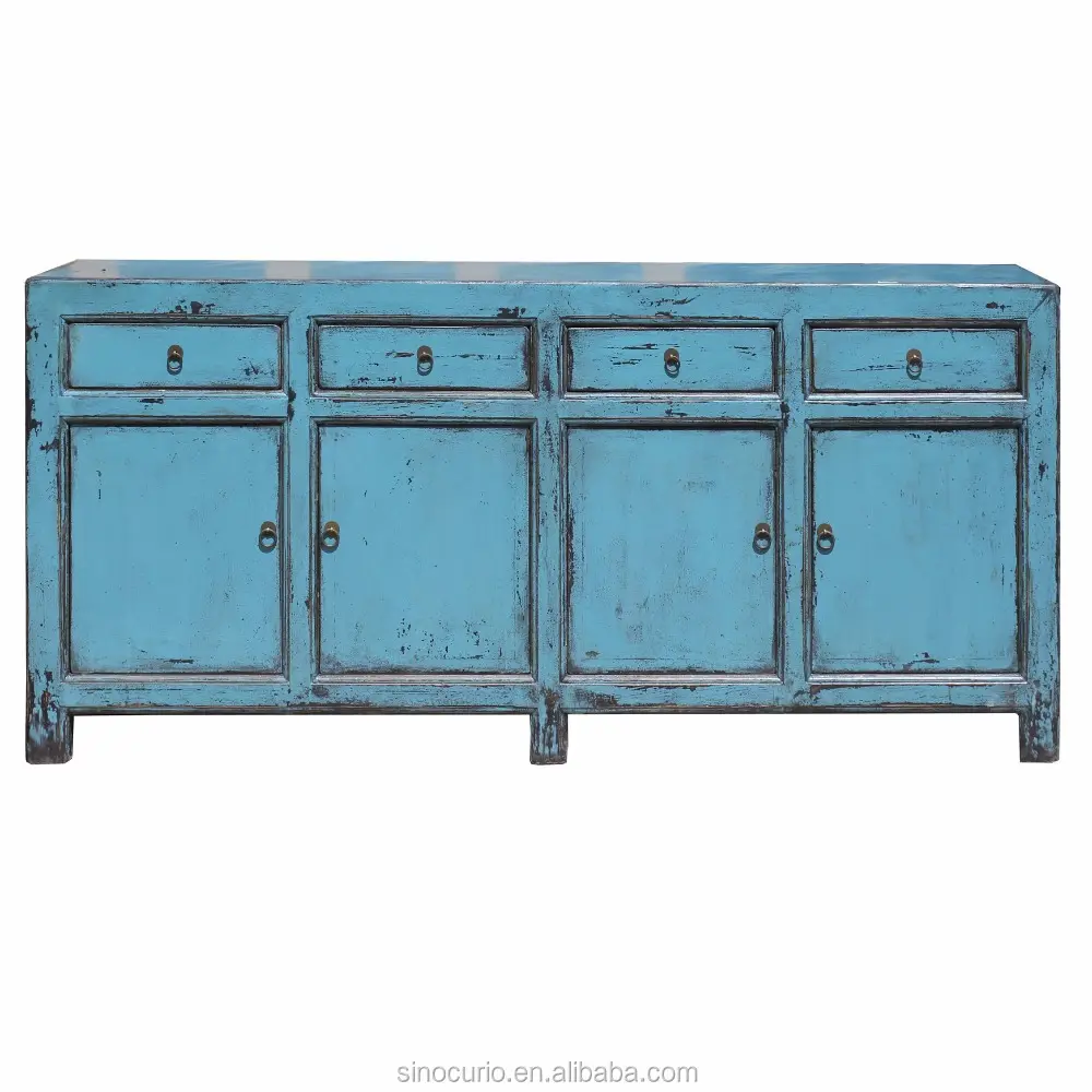 Chinese antieke blauw dressoir meubels beijing massief houten meubels