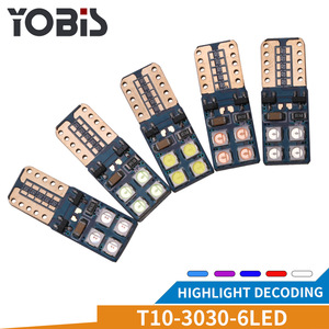 หลอดไฟ LED สำหรับอ่านหนังสือในรถยนต์ขนาด8 SMD 3030 W5W 194 T10 - Product Image 3