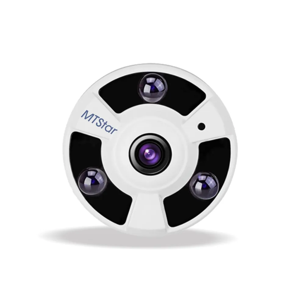 5mp poe Analisi fisheye ip di Sicurezza Macchina Fotografica all Metal IP66 impermeabile del cctv della Casa