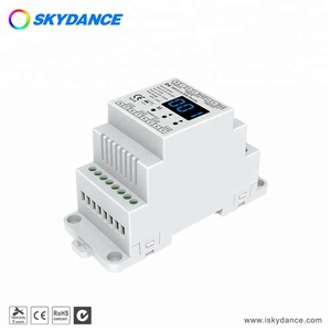 Skydance D4 Factory 4 canali RDM DMX decoder Din Rail RGB RGBW DMX512 led light controller display numerico digitale - Product Image 2