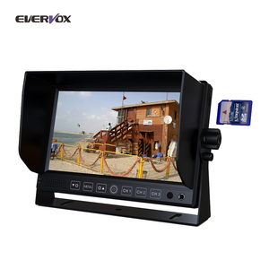低价格 7英寸车载液晶显示器，具有 4 个 av 输入和记录功能 - Product Image 1