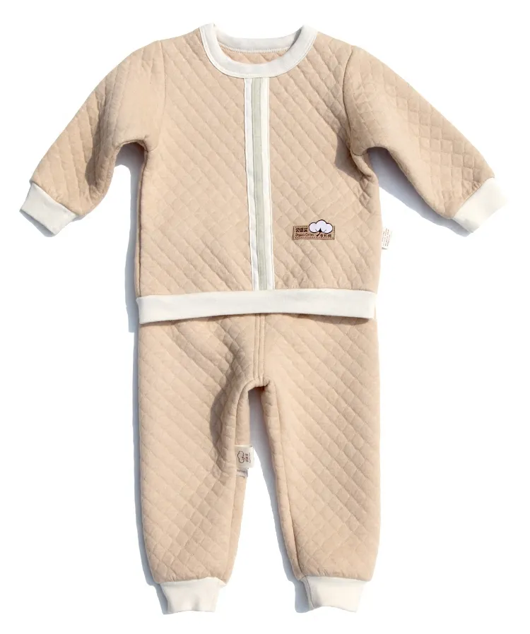 organic cotton Long Sleeve children Thermal Therapy Long Johns Set