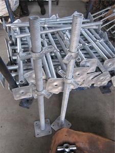 38mm Hollow Adjustable <strong>Scaffolding</strong> Legs Adjustable <strong>Jack</strong> with <strong>Base</strong> Plate Scaffold Foot - Product Image 2