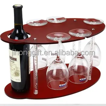 Acrilico bottiglie di vino display vino rack wine bar di visualizzazione supporto del vino vino rack