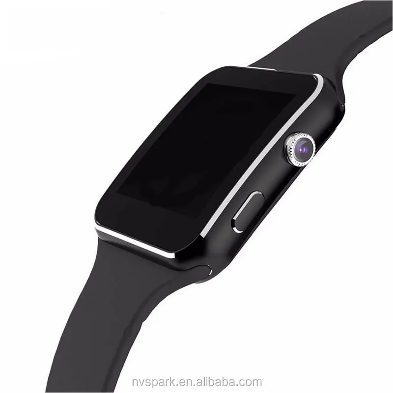 Nouveau BT Smart Watch X6 appareils électroniques portables Smartwatch pour téléphone Android Apple avec caméra TF emplacement pour carte SIM