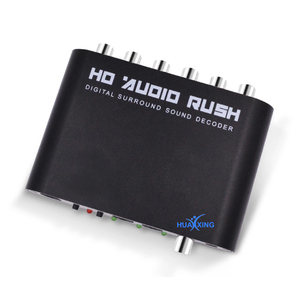 Digital 5.1 EU音频解码器/Ac-3光学转5.1声道6 RCA模拟转换器放大器扬声器声音适配器 - Product Image 5