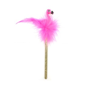 Kawaii Glitter Pensils kızlar popüler pembe Flamingo silgi kalem - Product Image 2