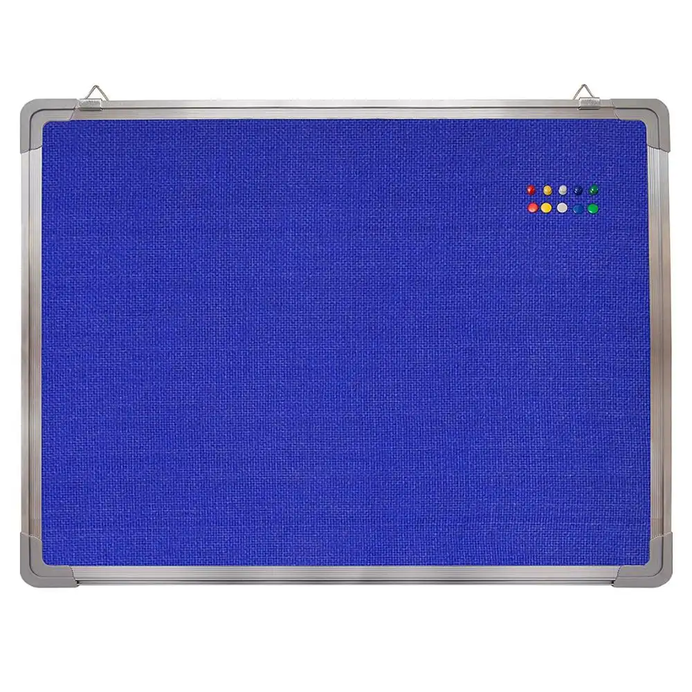 ผ้าข้อความสีฟ้า Bulletin Board Cork อลูมิเนียมกรอบสำหรับโฮมออฟฟิศโรงเรียน