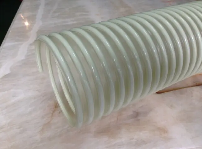 Pipa selang tabung plastik Spiral penghisap PVC vakum fleksibel tahan panas kustom