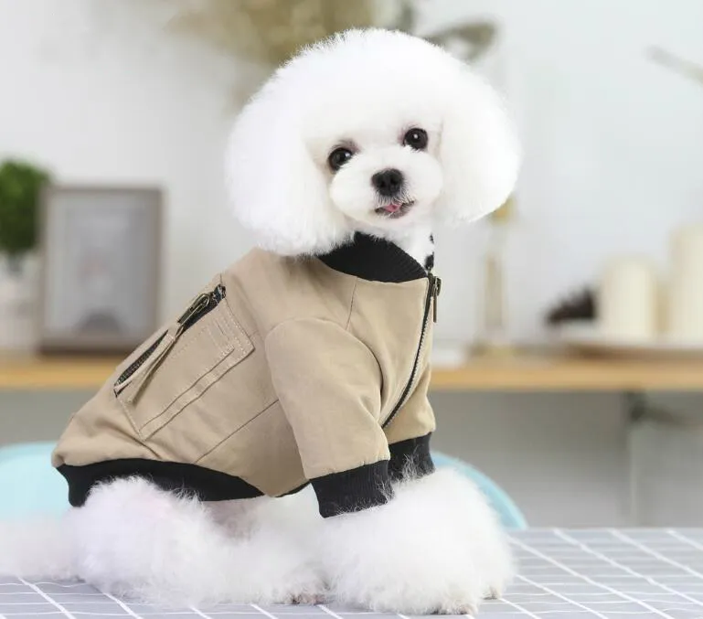 Custom new design fashion winter thichned pet cotton clothes dog clothes
