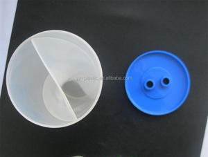 New Design 16oz Personalized Plastic Twin <strong>Split</strong> <strong>Cup</strong> with Lid and Straw - Product Image 3