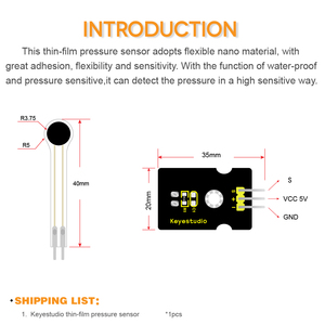 Flexibler Dünnschicht drucksensor 0 - 10kg Erkennungs modul für Arduino Uno R3 für Mikro bit