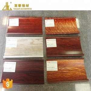 批发铝木饰面，upvc型材铝制品，木纸转移图案铝制品
