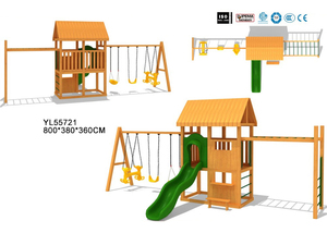 儿童户外木制游乐场设备儿童趣味幼儿园游戏 - Product Image 5