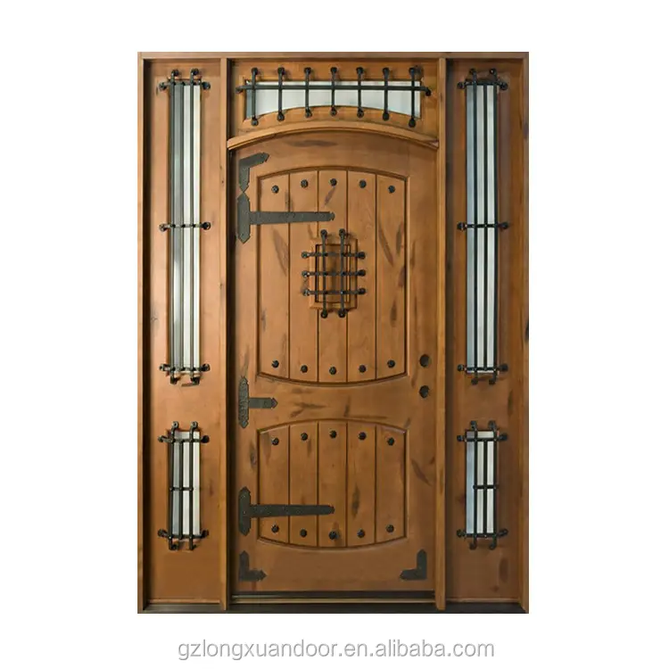 Une grande et demi portes anciennes en bois indien, porte ancienne en bois chinois