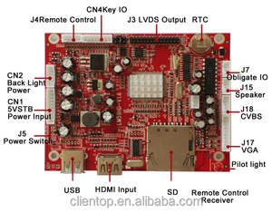 Universale Prototype Produttore LVDS Controller PCBA Elettronico tft scheda del driver per LED/LCD monitor di visualizzazione - Product Image 3