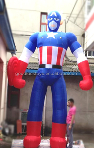 Siêu Anh Hùng Inflator Balloon Nhân Vật Nhỏ Inflatables Người Đàn Ông Lớn Giáng Sinh Inflatable Captain America - Product Image 6
