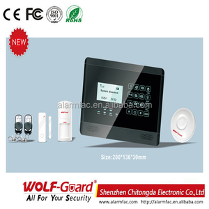 Sistema de alarma GSM PSTN, pantalla LCD con cable inalámbrico, mensaje de voz, inglés, italiano, francés, alemán - Product Image 2