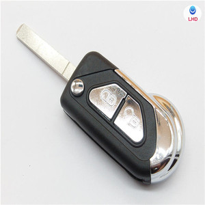 2 Buttons Car <strong>Flip</strong> <strong>Remote</strong> Key Shell for Citroen DS3 Folding Auto Replacement Car Key HU83 Uncut Blade Blank - Product Image 2