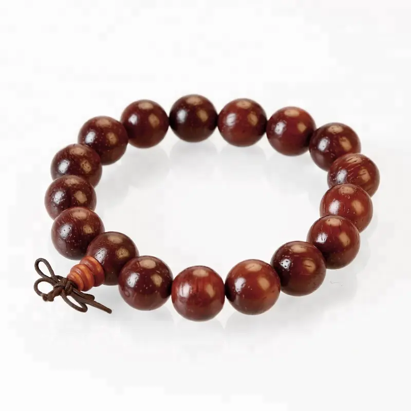 cat eye padauk wood beads bracelet 12mm prayer buddha bracelets for man