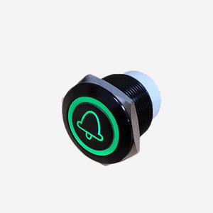 Bi-colore nero led interruttore di pulsante con ANELLO di led per la casa dispositivo di fan