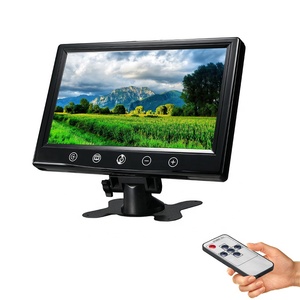 热 9英寸显示汽车头枕监视器与按钮支持 2 AV 输入 - Product Image 1