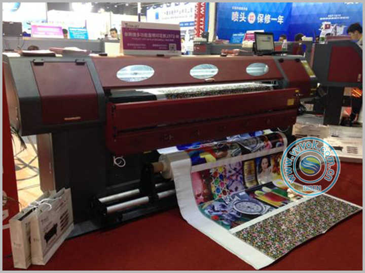 Flatbed&roll 1.9M High Precision 1902-W Eco Solvent Flatbed Printer