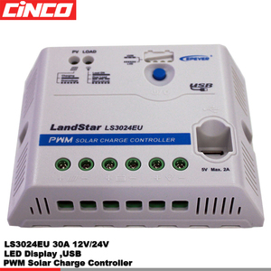EPEVER LS3024EU 30A 12V/24V PWM Solar regler mit LED-Anzeige und USB-Ausgang zum Laden und zur Lichts teuerung