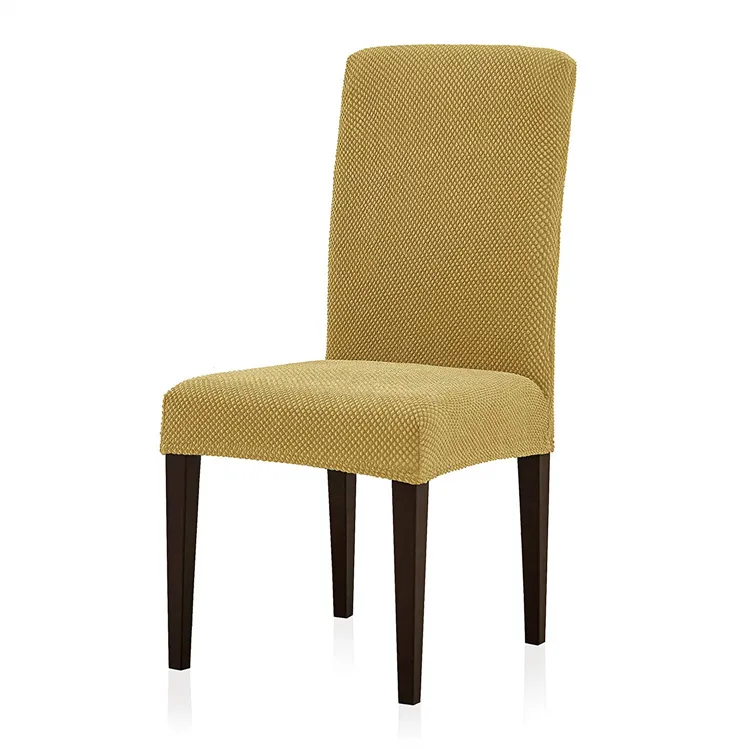 Alta calidad Spandex suave Jacquard silla cubierta para cocina fábrica al por mayor Silla de cubierta de Color disponible