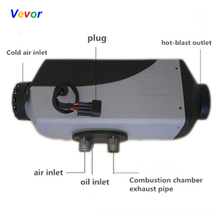 מחמם חניה vevor 12v 5000w lcd צג אוויר desels חום עבור סירות מכונית אוטובוס עם שלט רחוק
