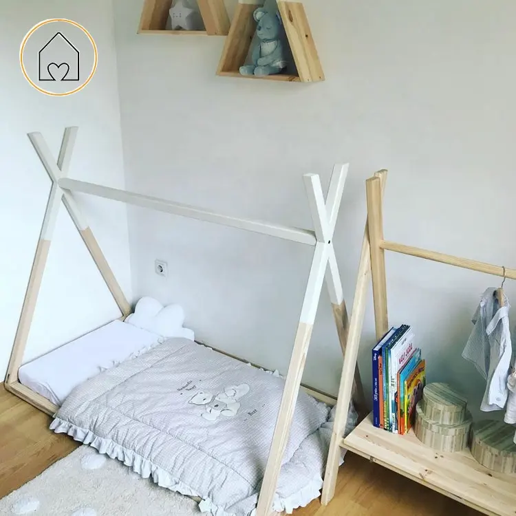 Kids cool design 160x80 condivisa room playhouse childhome bambini tipi di telaio del letto