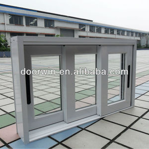 双层玻璃铝3轨推拉窗铝窗 - Product Image 4