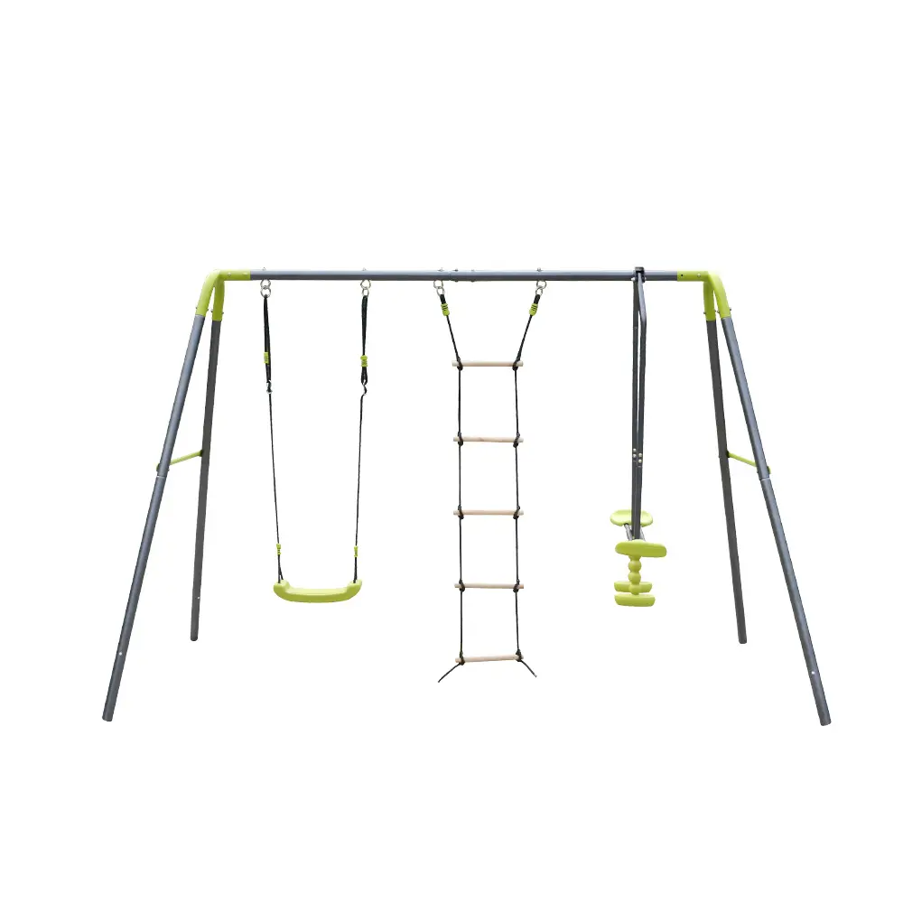 Attrezzature per parchi giochi da giardino per bambini altalena con scala di corda altalena