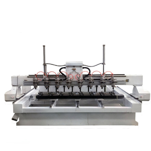 Máquina de carpintería de 8 cabezas 3d 4 eje multi husillos cnc router con rotary - Product Image 2