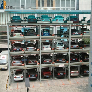 Estructura de estacionamiento inteligente de acero de varios pisos para coche, sistema de estacionamiento múltiple de 4 postes con PLC - Product Image 2